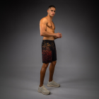 Шорти - Venum Quetzal Fury Training shorts - Black/Fury Red/ Tangerine​